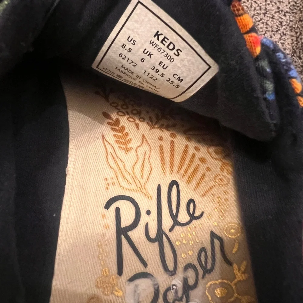 Rifle Paper Co x Keds Kickback Sicily Canvas casual sneaker - Picture 6 of 6